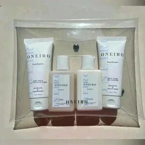 NEW Oneiro Sunchasers Travel Gift Set Body Milk | Wash Shampoo Conditioner + Bag